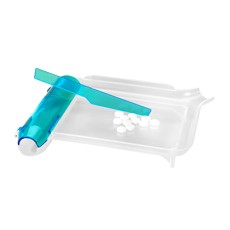 Plateau de comptage de comprimés avec spatule, gaucher