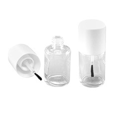 Bouteille de vernis à ongles en verre avec bouchon et pinceau, 15 ml