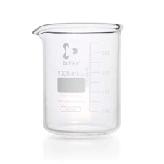 Bécher gradué en verre, type 1, échelle double, 1000 ml