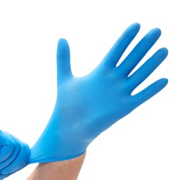 Nitrile Gloves 9" 5mil, Low Derma