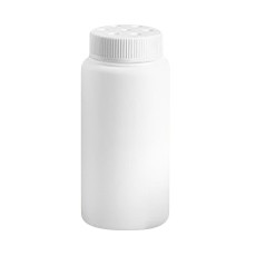 Bouteille en plastique avec bouchon saupoudreur, blanc, 3 oz / 90 ml