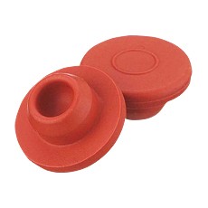 Snap-On Stopper, Natural Rubber, Red