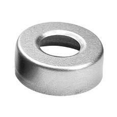 Capsule aluminium avec trou, naturel, 20 mm